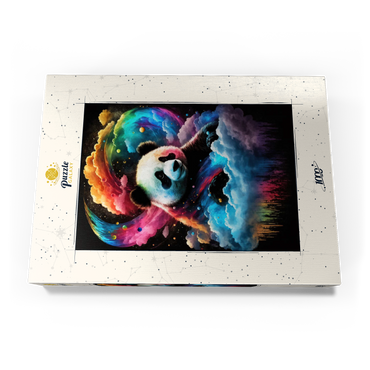 Darstellung des Puzzle Motivs Cosmic Panda 1000 Puzzle Schachtel Ansicht3