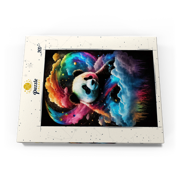 Darstellung des Puzzle Motivs Cosmic Panda 200 Puzzle Schachtel Ansicht3