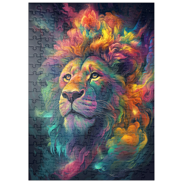 Darstellung des Puzzle Motivs puzzleplate Cosmic Lion 200 Puzzle