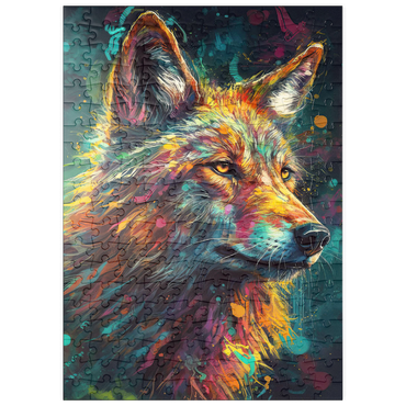 Darstellung des Puzzle Motivs puzzleplate Vibrant Wolf 200 Puzzle