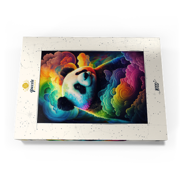 Darstellung des Puzzle Motivs Dreamy Cosmic Panda 1000 Puzzle Schachtel Ansicht3