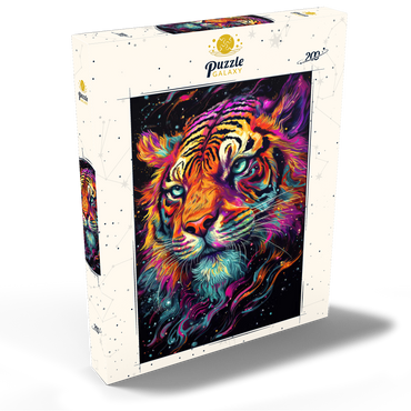 Darstellung des Puzzle Motivs Neon Tiger 200 Puzzle Schachtel Ansicht2