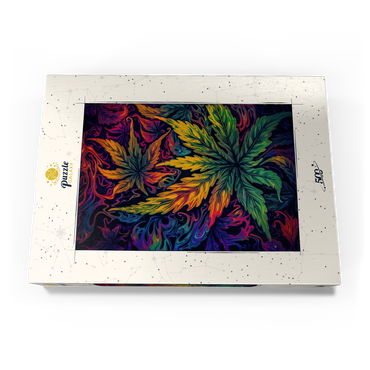 Darstellung des Puzzle Motivs Psychedelic Leaves 500 Puzzle Schachtel Ansicht3