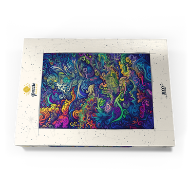 Darstellung des Puzzle Motivs Psychedelic Swirls 1000 Puzzle Schachtel Ansicht3