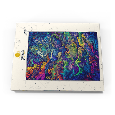 Darstellung des Puzzle Motivs Psychedelic Swirls 200 Puzzle Schachtel Ansicht3