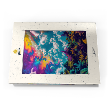 Darstellung des Puzzle Motivs Psychedelic Sky Over Vibrant Foliage 1000 Puzzle Schachtel Ansicht3