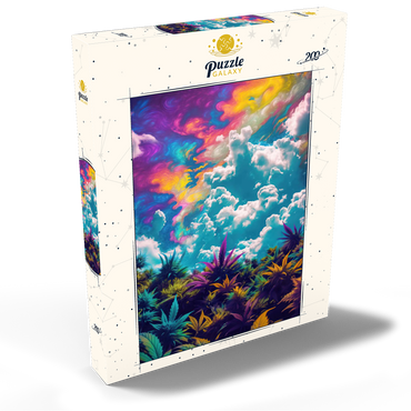 Darstellung des Puzzle Motivs Psychedelic Sky Over Vibrant Foliage 200 Puzzle Schachtel Ansicht2