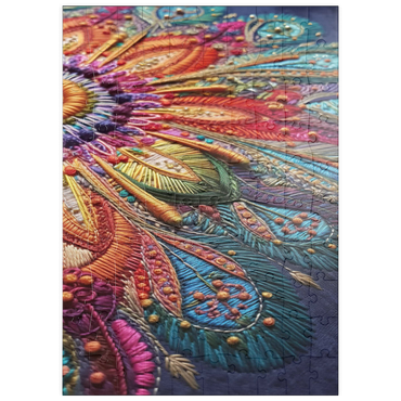 Darstellung des Puzzle Motivs puzzleplate Intricate Embroidery 100 Puzzle