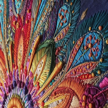 Darstellung des Puzzle Motivs Intricate Embroidery 100 Puzzle 3D Modell