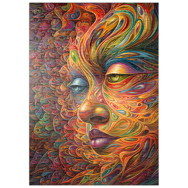 Darstellung des Puzzle Motivs puzzleplate Psychedelic Portrait 200 Puzzle
