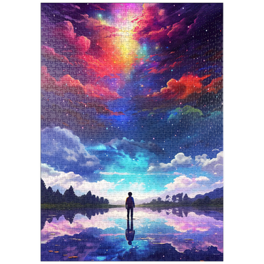 Darstellung des Puzzle Motivs puzzleplate Cosmic Reflection 1000 Puzzle