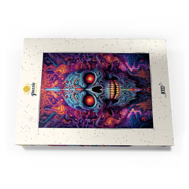 Darstellung des Puzzle Motivs Cybernetic Skull 1000 Puzzle Schachtel Ansicht3