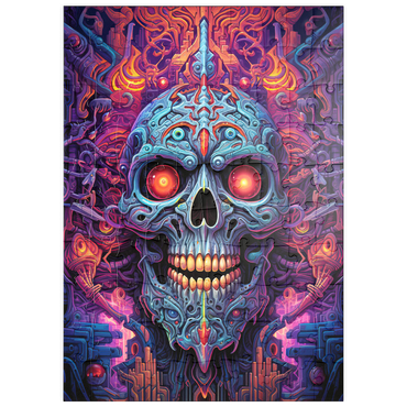 Darstellung des Puzzle Motivs puzzleplate Cybernetic Skull 100 Puzzle