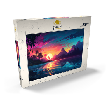 Darstellung des Puzzle Motivs Tropical Sunset Reflection 200 Puzzle Schachtel Ansicht2