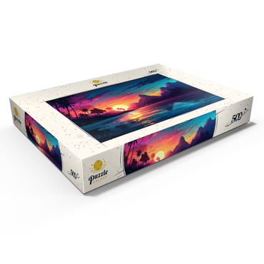 Darstellung des Puzzle Motivs Tropical Sunset Reflection 500 Puzzle Schachtel Ansicht1