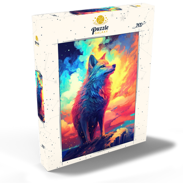 Darstellung des Puzzle Motivs Ethereal Wolf 200 Puzzle Schachtel Ansicht2