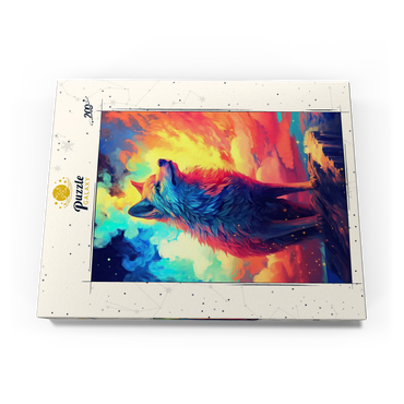 Darstellung des Puzzle Motivs Ethereal Wolf 200 Puzzle Schachtel Ansicht3