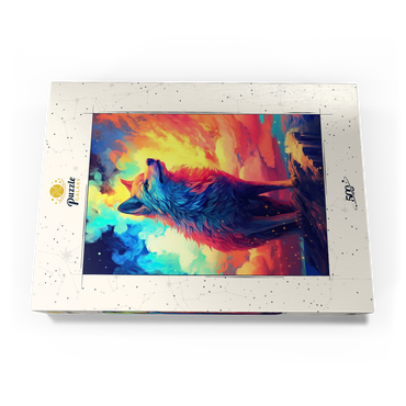 Darstellung des Puzzle Motivs Ethereal Wolf 500 Puzzle Schachtel Ansicht3