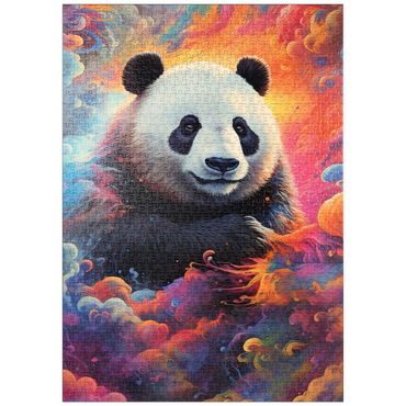 Darstellung des Puzzle Motivs puzzleplate Celestial Panda 1000 Puzzle