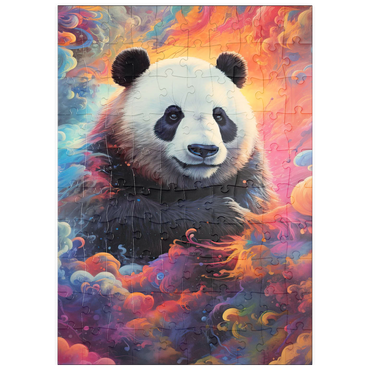 Darstellung des Puzzle Motivs puzzleplate Celestial Panda 100 Puzzle