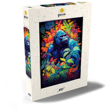 Darstellung des Puzzle Motivs Majestic Gorilla 1000 Puzzle Schachtel Ansicht2