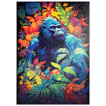 Darstellung des Puzzle Motivs puzzleplate Majestic Gorilla 100 Puzzle