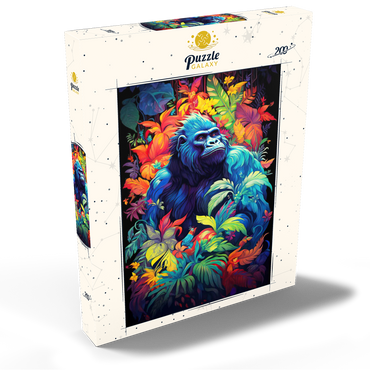 Darstellung des Puzzle Motivs Majestic Gorilla 200 Puzzle Schachtel Ansicht2