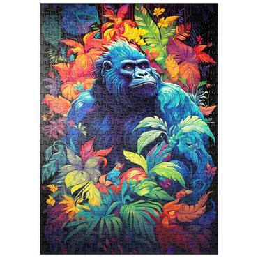 Darstellung des Puzzle Motivs puzzleplate Majestic Gorilla 500 Puzzle