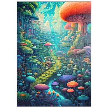 Darstellung des Puzzle Motivs puzzleplate Enchanted Mushroom Forest 100 Puzzle