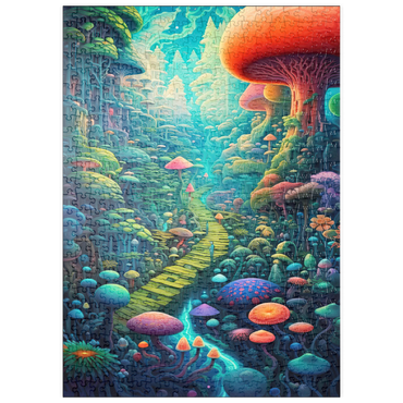 Darstellung des Puzzle Motivs puzzleplate Enchanted Mushroom Forest 500 Puzzle