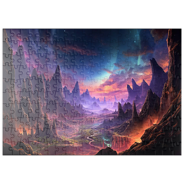 Darstellung des Puzzle Motivs puzzleplate Alien Landscape 200 Puzzle