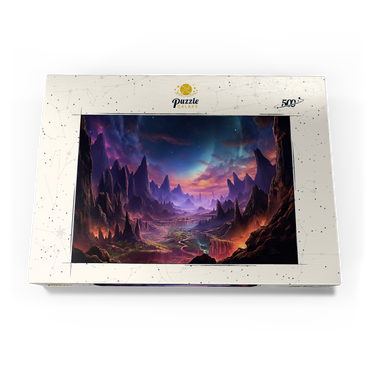 Darstellung des Puzzle Motivs Alien Landscape 500 Puzzle Schachtel Ansicht3