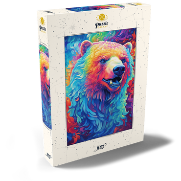 Darstellung des Puzzle Motivs Vibrant Grizzly Bear 1000 Puzzle Schachtel Ansicht2