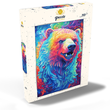 Darstellung des Puzzle Motivs Vibrant Grizzly Bear 200 Puzzle Schachtel Ansicht2