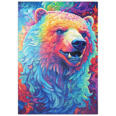 Darstellung des Puzzle Motivs puzzleplate Vibrant Grizzly Bear 200 Puzzle