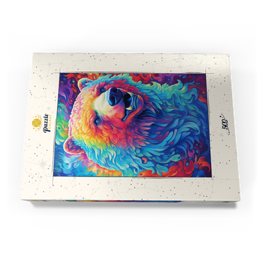 Darstellung des Puzzle Motivs Vibrant Grizzly Bear 500 Puzzle Schachtel Ansicht3