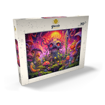 Darstellung des Puzzle Motivs Surreal Fantasy Mushroom World 200 Puzzle Schachtel Ansicht2