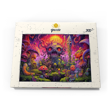 Darstellung des Puzzle Motivs Surreal Fantasy Mushroom World 200 Puzzle Schachtel Ansicht3