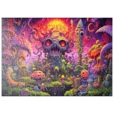 Darstellung des Puzzle Motivs puzzleplate Surreal Fantasy Mushroom World 200 Puzzle