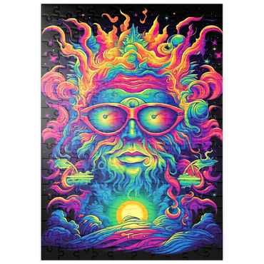 Darstellung des Puzzle Motivs puzzleplate Psychedelic Cosmic Guru 200 Puzzle