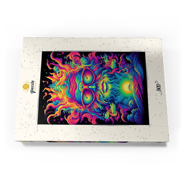 Darstellung des Puzzle Motivs Psychedelic Cosmic Guru 500 Puzzle Schachtel Ansicht3