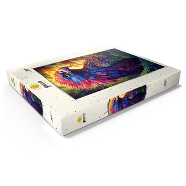 Darstellung des Puzzle Motivs Vibrant Fantasy Eagle with Multicolored Feathers 200 Puzzle Schachtel Ansicht1