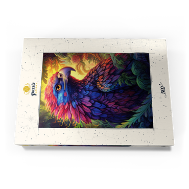 Darstellung des Puzzle Motivs Vibrant Fantasy Eagle with Multicolored Feathers 500 Puzzle Schachtel Ansicht3