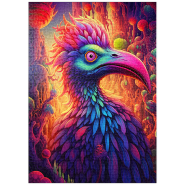 Darstellung des Puzzle Motivs puzzleplate Exotic Bird in a Fantasy World 1000 Puzzle
