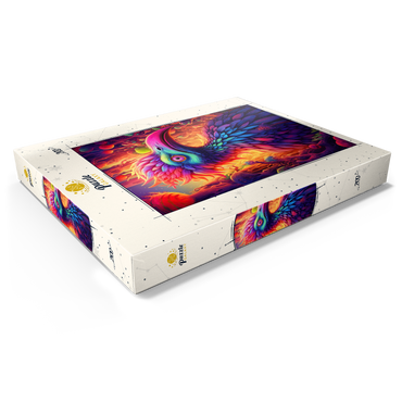 Darstellung des Puzzle Motivs Exotic Bird in a Fantasy World 200 Puzzle Schachtel Ansicht1