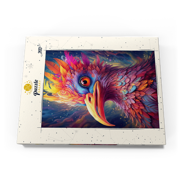 Darstellung des Puzzle Motivs Majestic Fantasy Bird with Vivid Feathers 200 Puzzle Schachtel Ansicht3