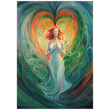 Darstellung des Puzzle Motivs puzzleplate Ethereal Goddess of Love and Nature in Spiritual Art 1000 Puzzle