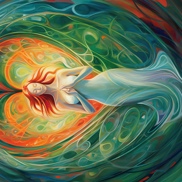 Darstellung des Puzzle Motivs Ethereal Goddess of Love and Nature in Spiritual Art 1000 Puzzle 3D Modell