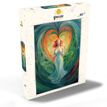 Darstellung des Puzzle Motivs Ethereal Goddess of Love and Nature in Spiritual Art 100 Puzzle Schachtel Ansicht2