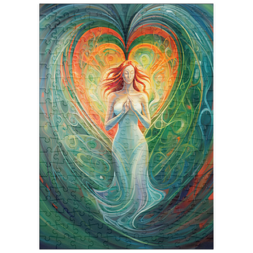 Darstellung des Puzzle Motivs puzzleplate Ethereal Goddess of Love and Nature in Spiritual Art 200 Puzzle